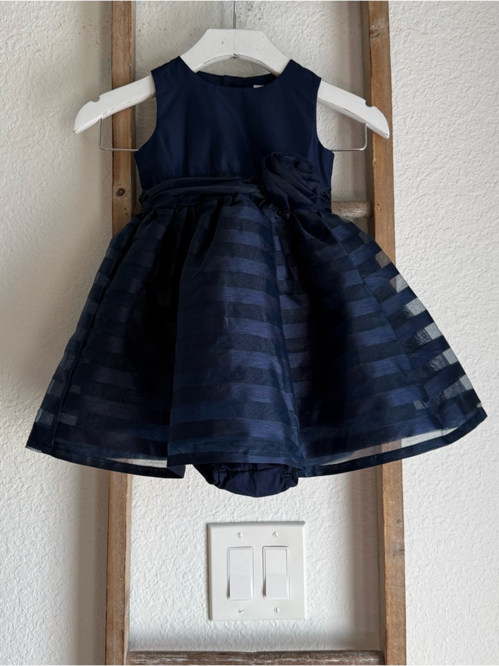 Carters Just One You Navy Blue Dress w/ Matching Bloomers NWT Sz: 18M